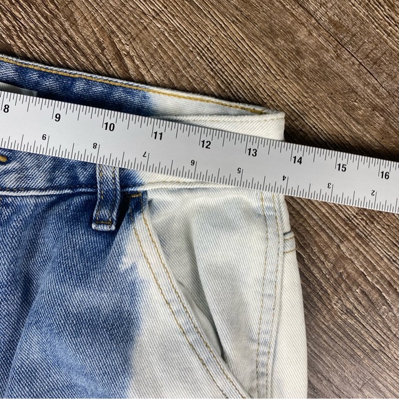 Pacsun Jeans Cargo 90' BF CARPENTER Women 27 Bleach Look Sides Baggy Straight - Picture 3 of 9